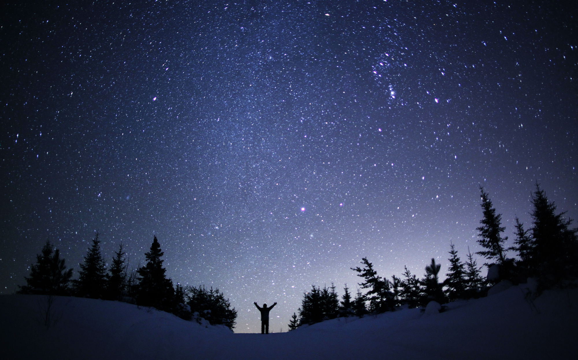 Фото Ночного Зимнего Неба Telegraph